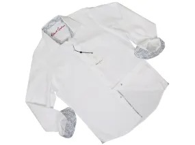 Robert Graham 24399 100% Cotton Boy's Dress Shirt - Dobby - White