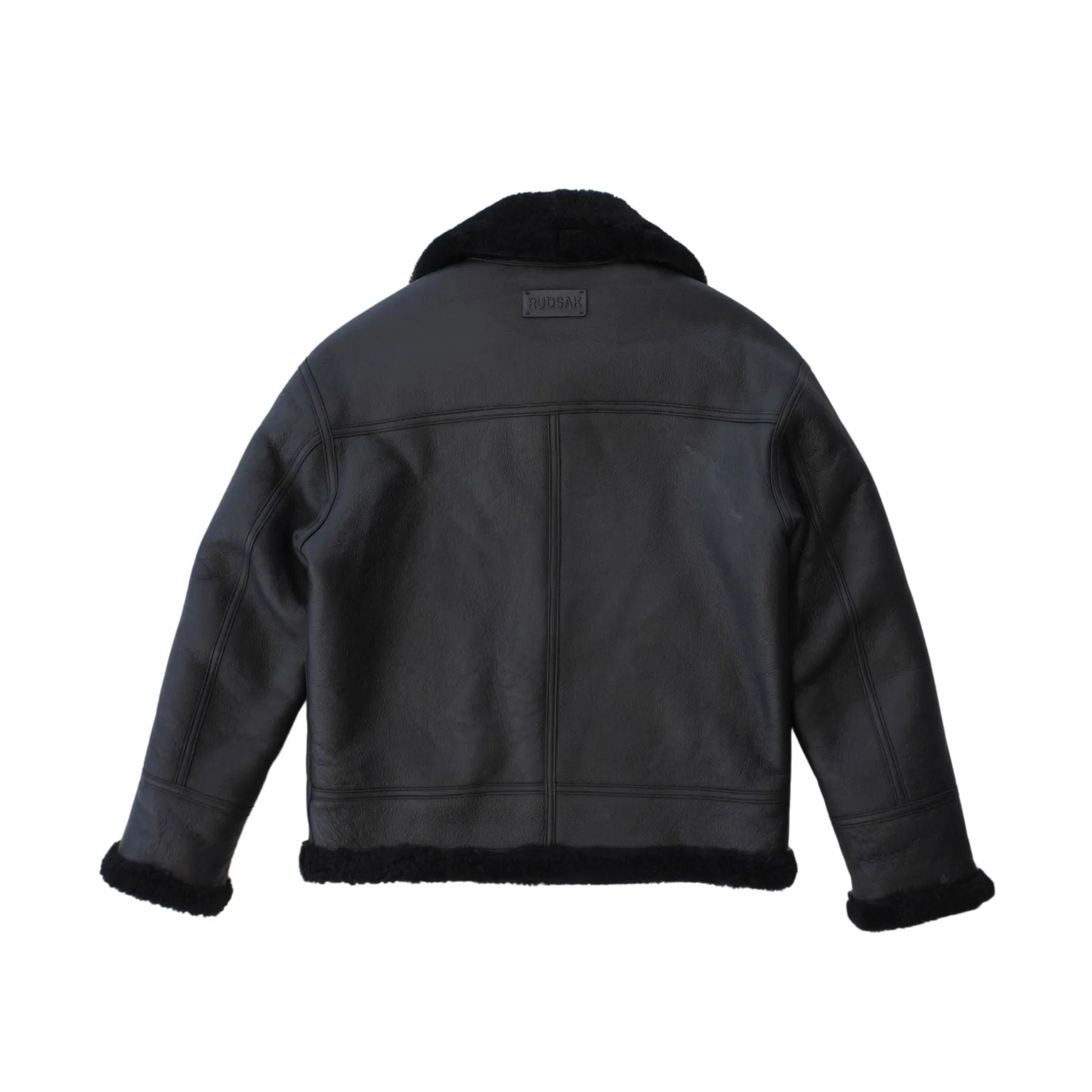 Rudsak 'Conor' Shearling Moto Jacket - Men's S