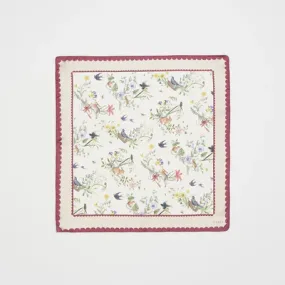 Running Bunny Toile Ivory Square Scarf