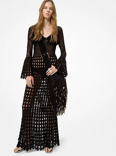 Runway Open Knit Dress