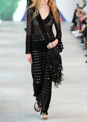Runway Open Knit Dress