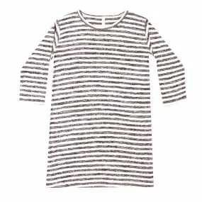 Rylee and Cru Ivory Striped Girls Dress
