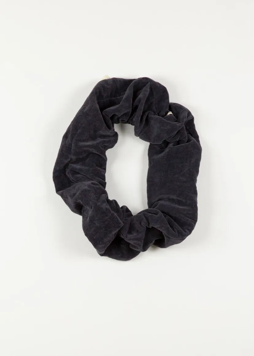 SCRUNCHIE Scarf | Charcoal Velvet | last one