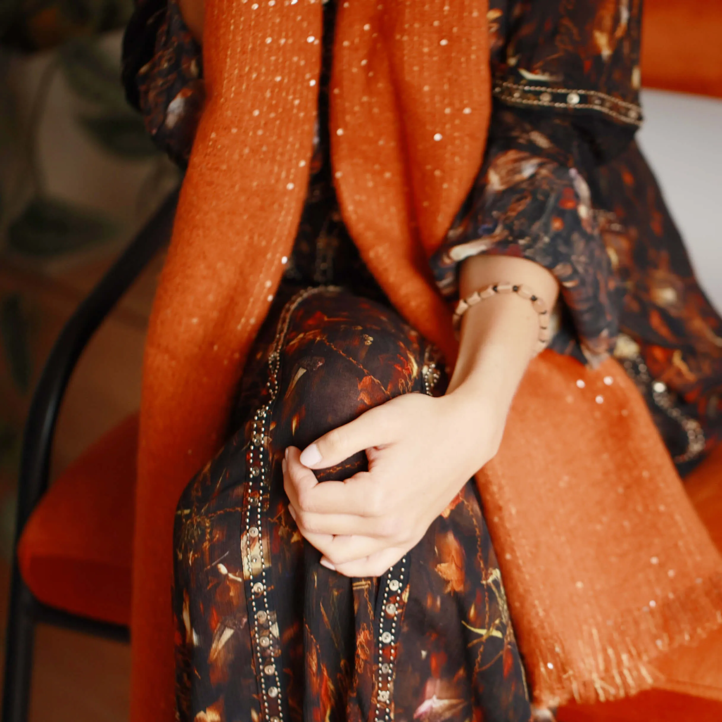 Sequin Knit Scarf