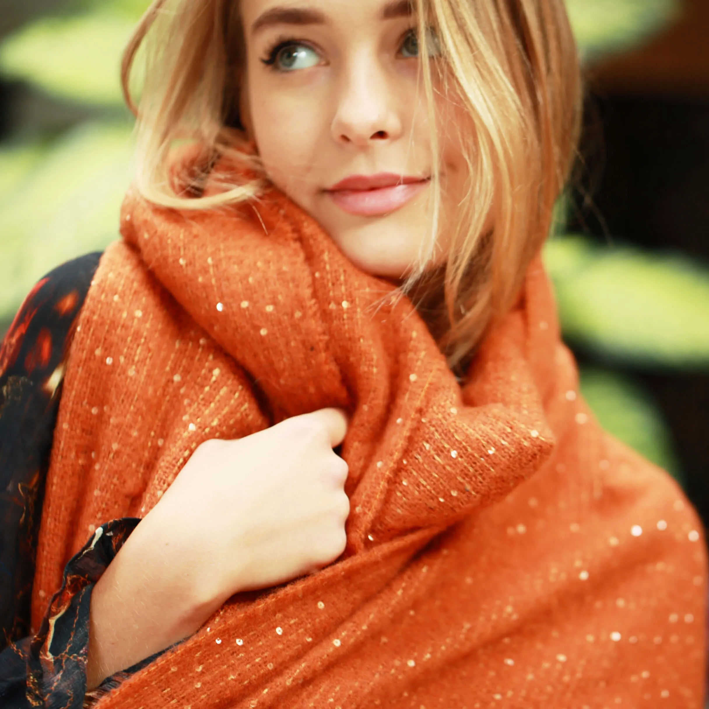 Sequin Knit Scarf