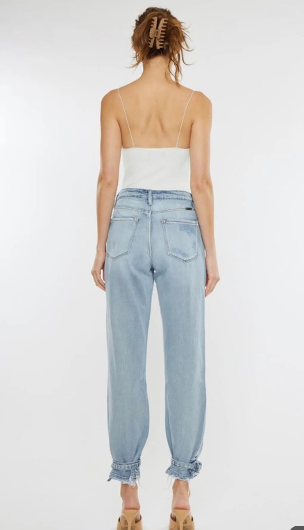 Shaley high rise denim jogger - Kan Can
