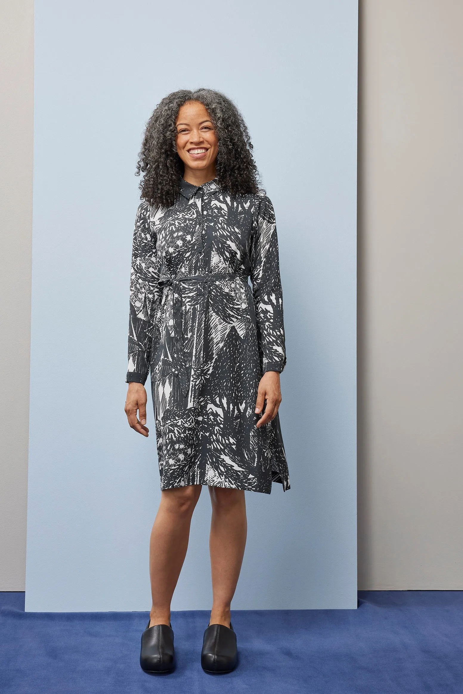 Shirt Dress Autumn Garden