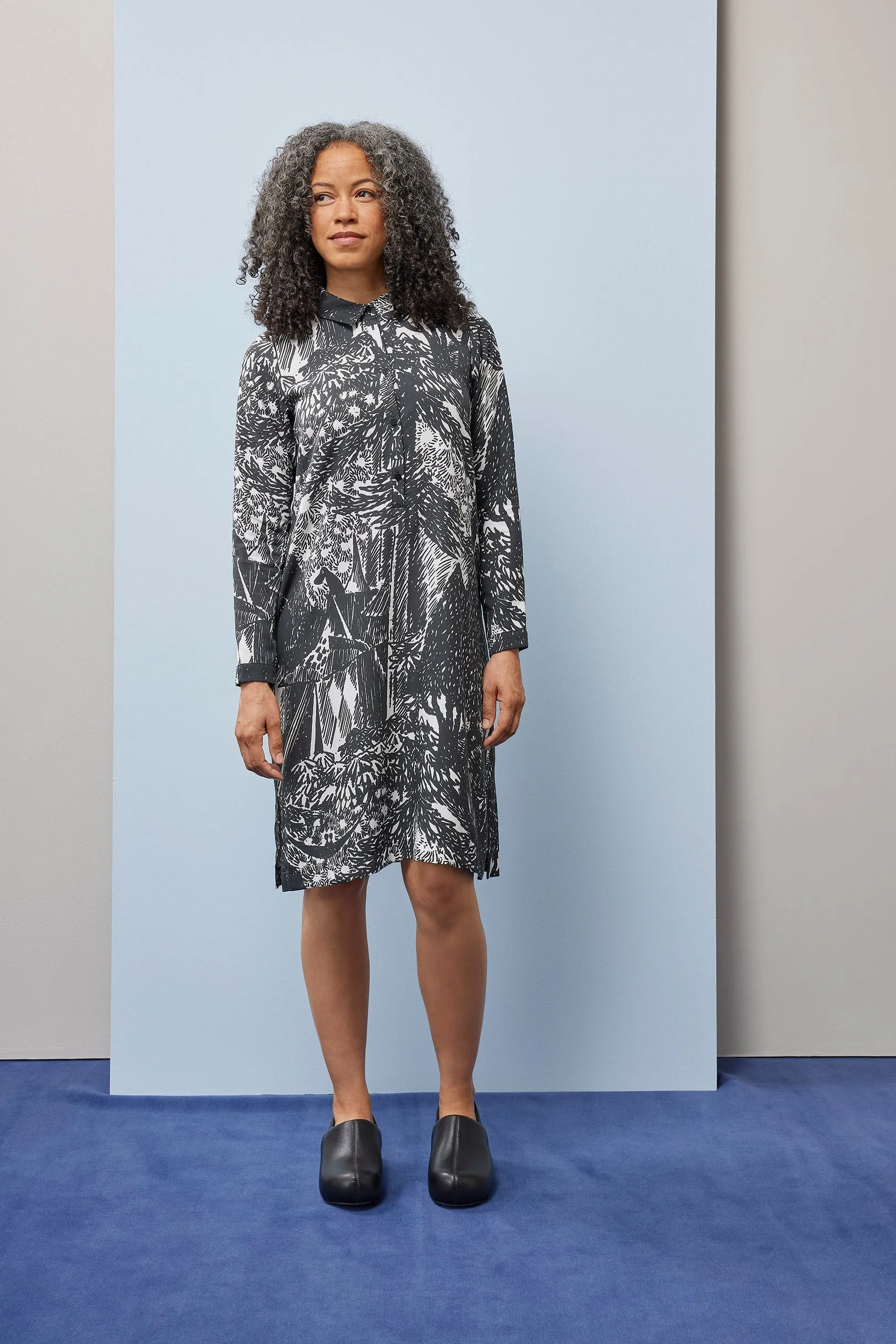 Shirt Dress Autumn Garden