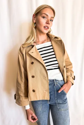 Short Trench Jacket / Khaki