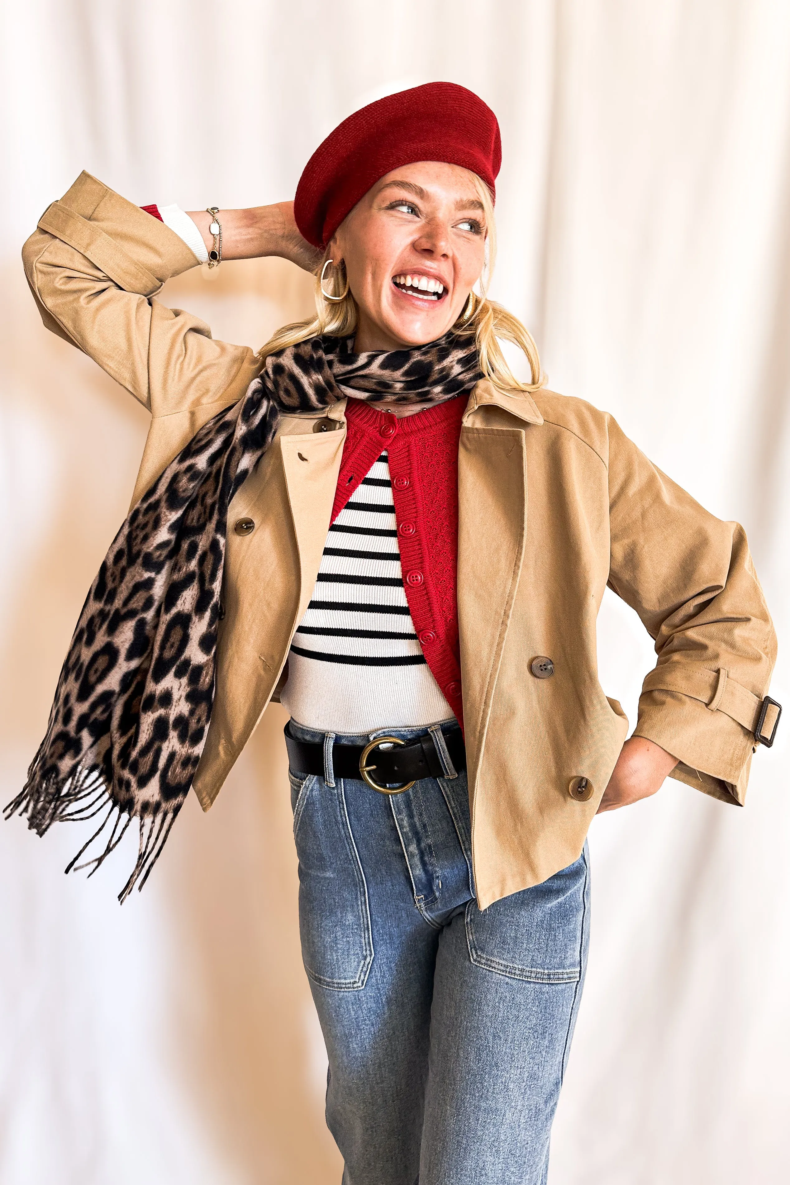 Short Trench Jacket / Khaki
