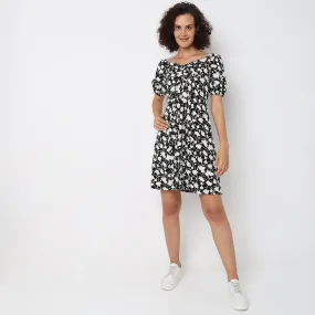 Slim Fit Floral Dress
