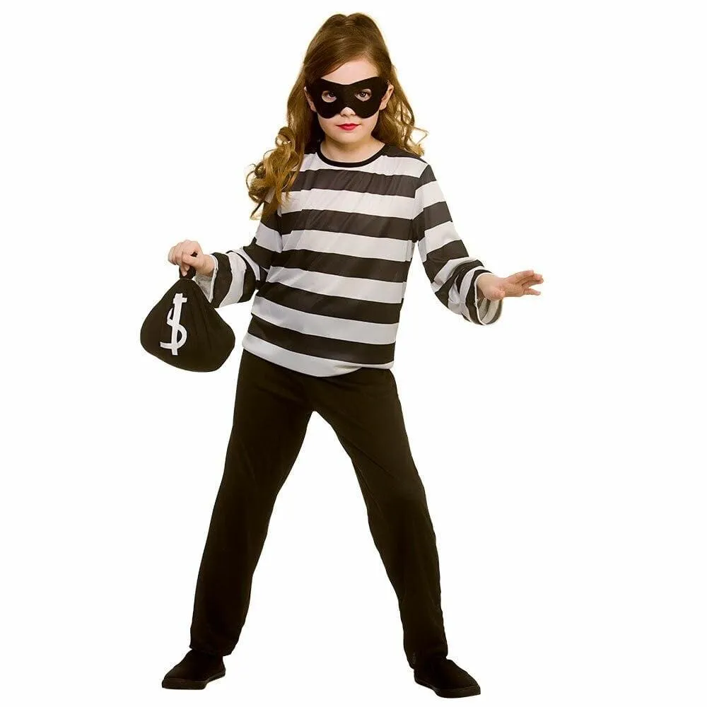 Sneaky Robber Childs Fancy Dress Costume Halloween Thief