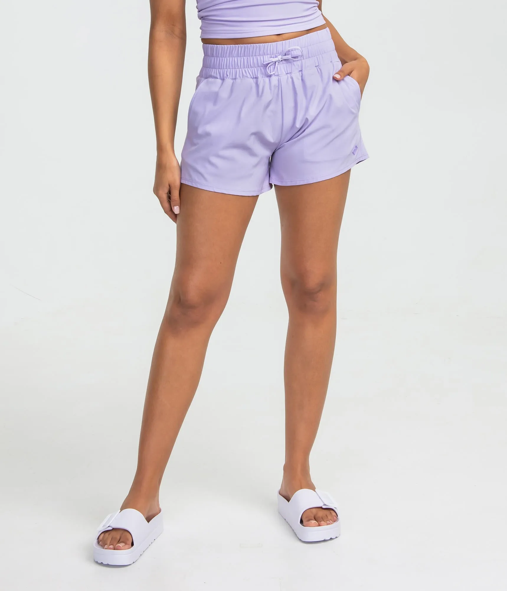 Southern Shirt Co Lined Hybrid Shorts - Purple Rose