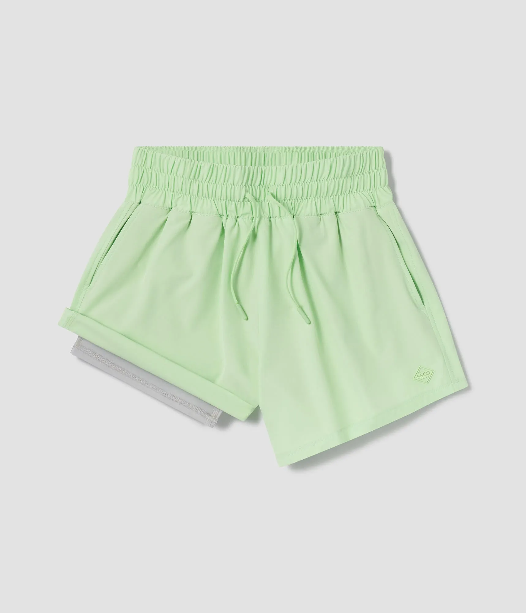 Southern Shirt Co Lined Hybrid Shorts - Vapor Green