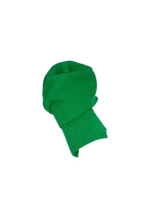 Speckled Knit Scarf Green in Wool
