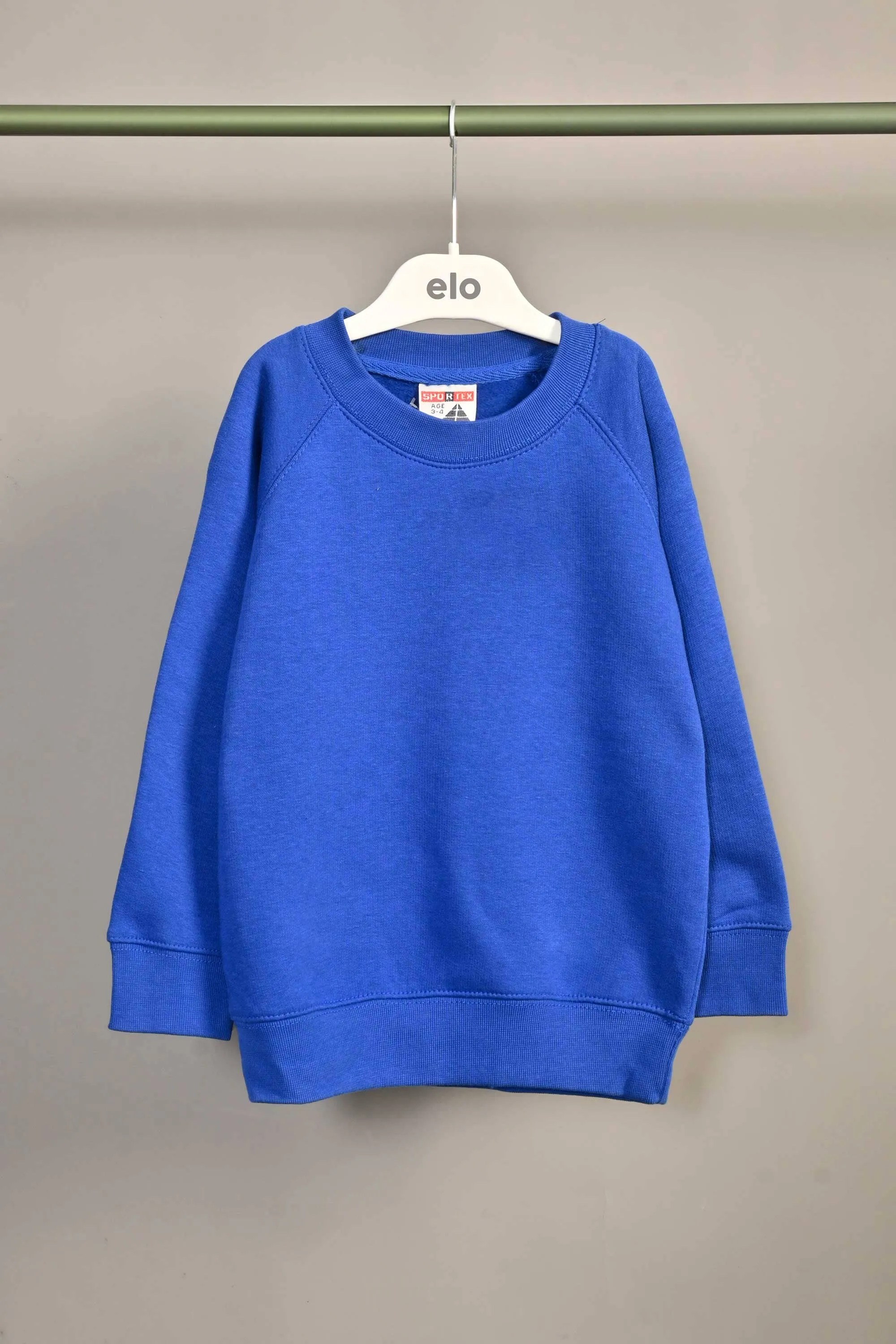 Sportex Kid's Solid Design Raglan Sleeve Fleece Sweat Shirt