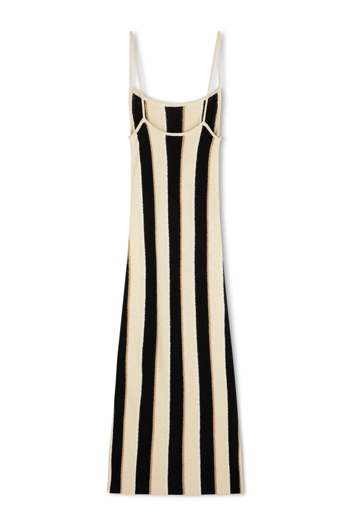 Stone Stripe Organic Cotton Blend Knit Dress