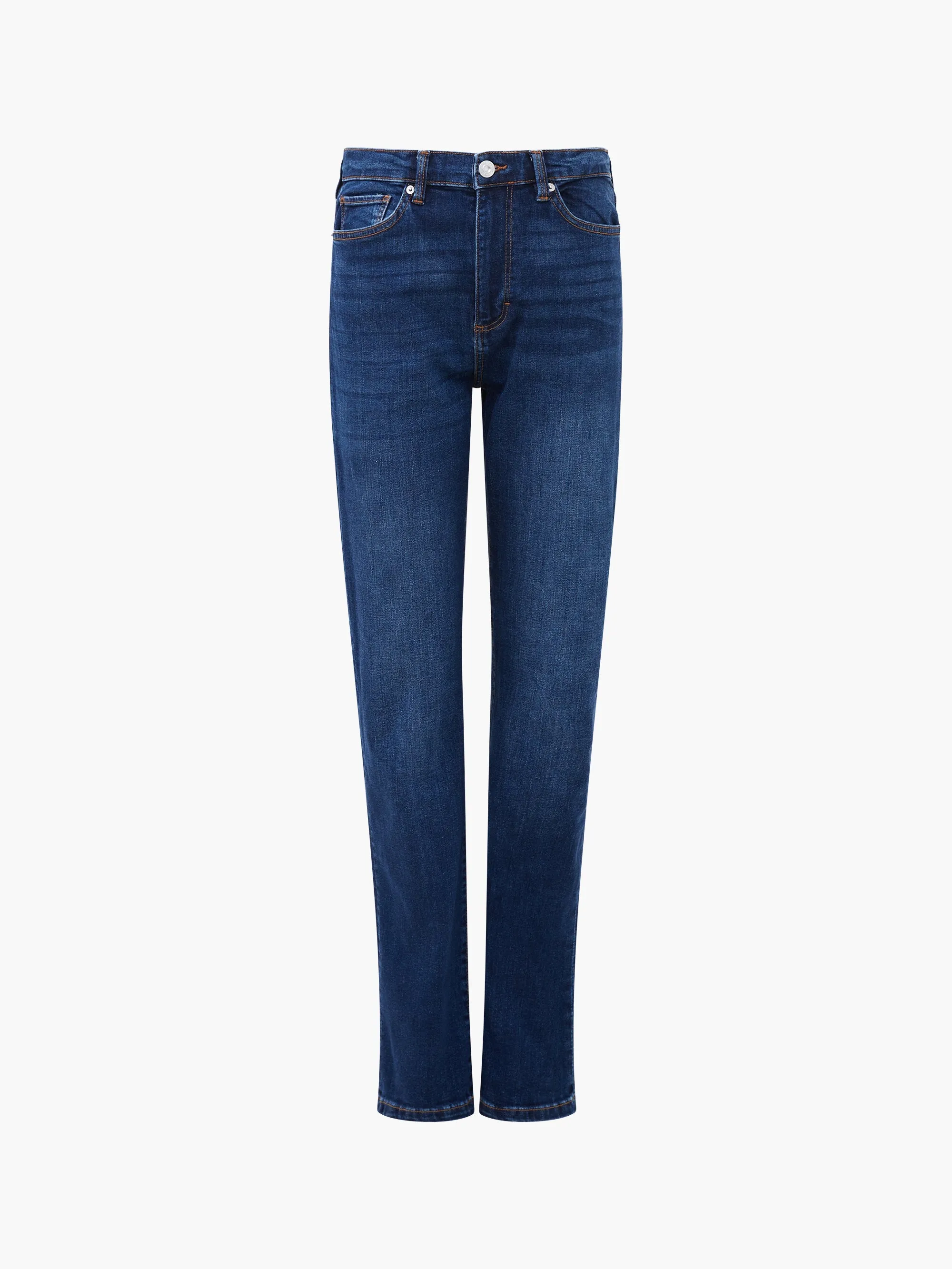 Stretch Denim Cigarette Fit Full Length Jeans 34 Inch