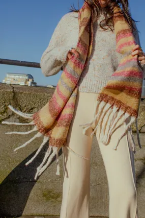 Striped Warm Wrap Scarf
