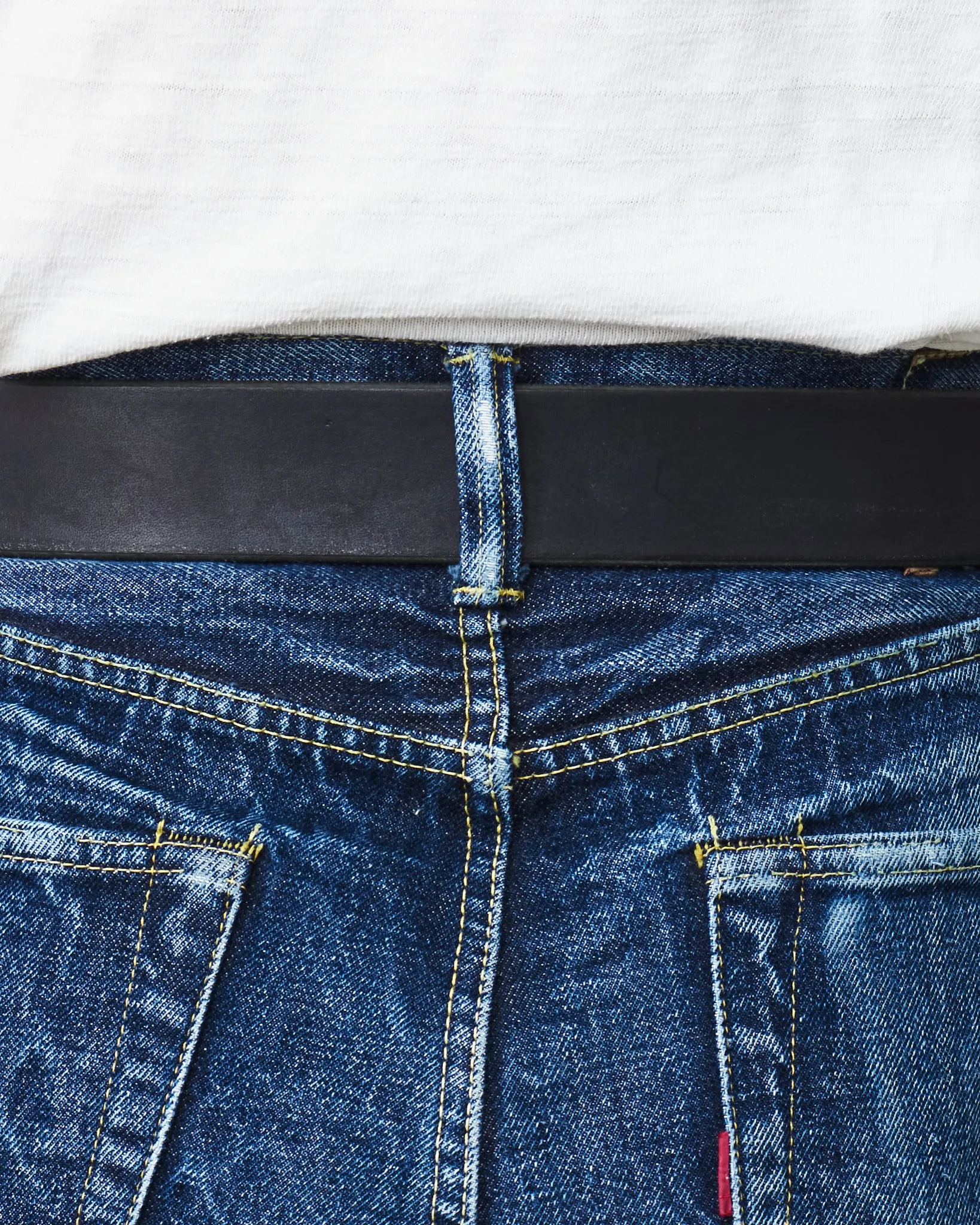 Sugar Cane & Co. Black Leather Belt SC02320