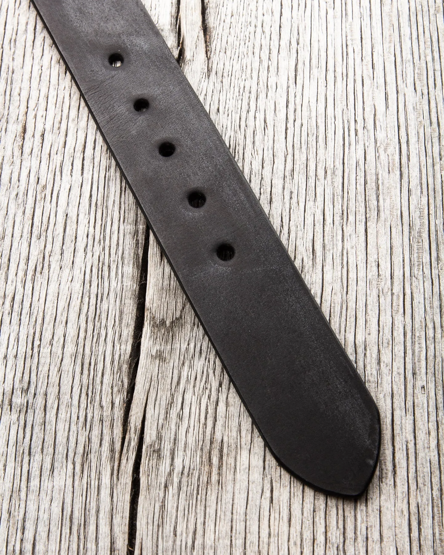 Sugar Cane & Co. Black Leather Belt SC02320