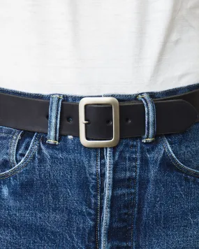 Sugar Cane & Co. Black Leather Belt SC02320