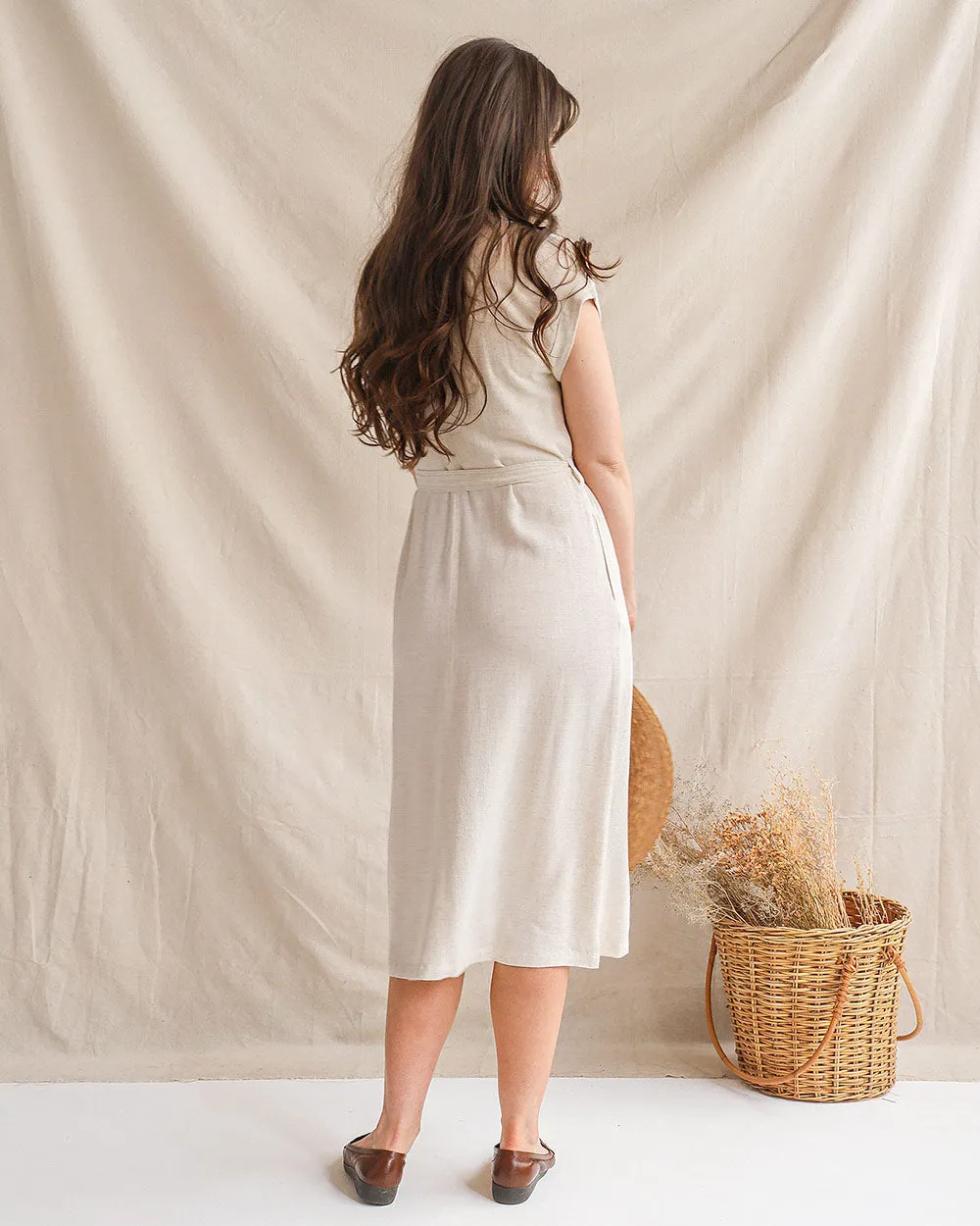 Sybille Shirt Dress - Natural
