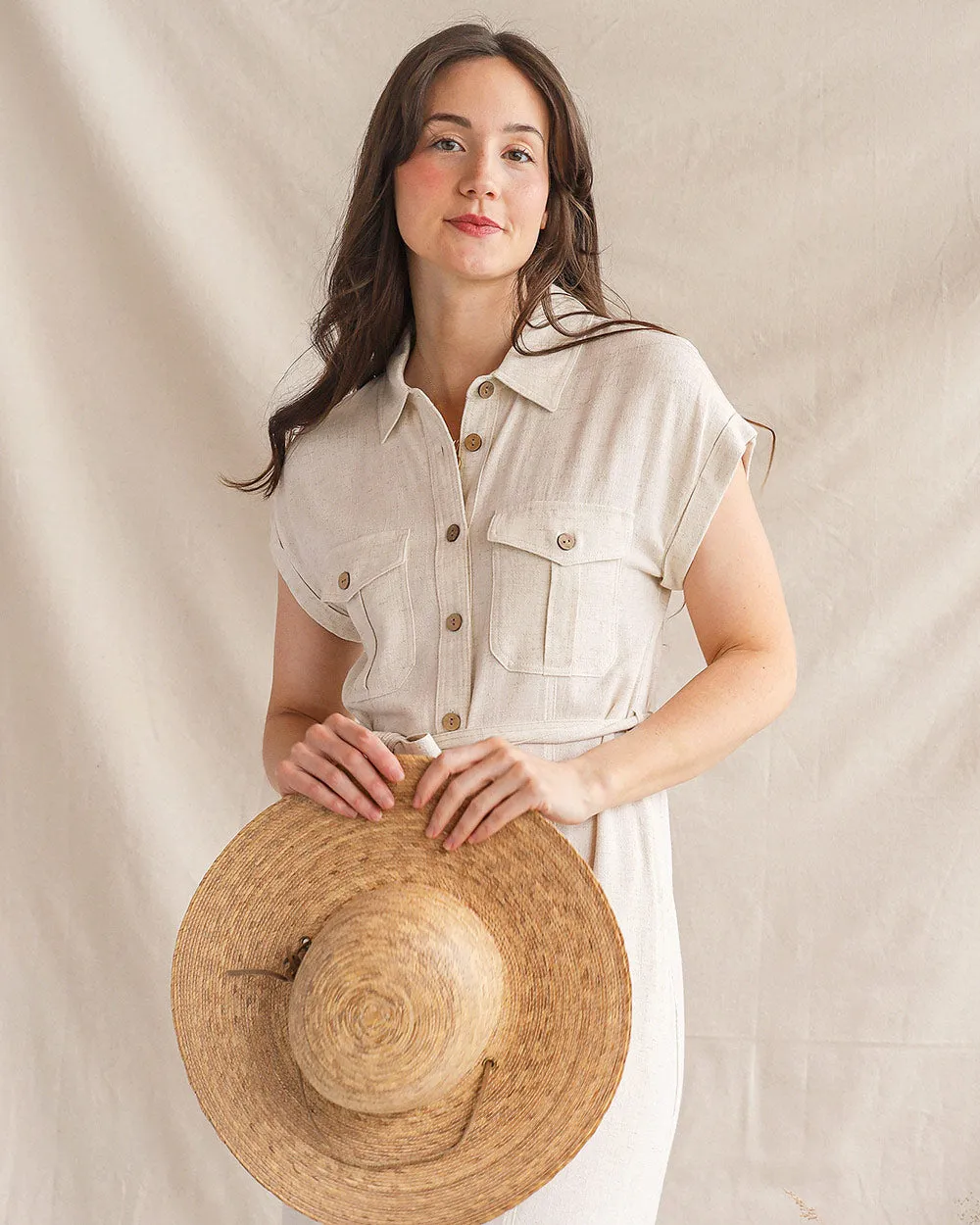 Sybille Shirt Dress - Natural