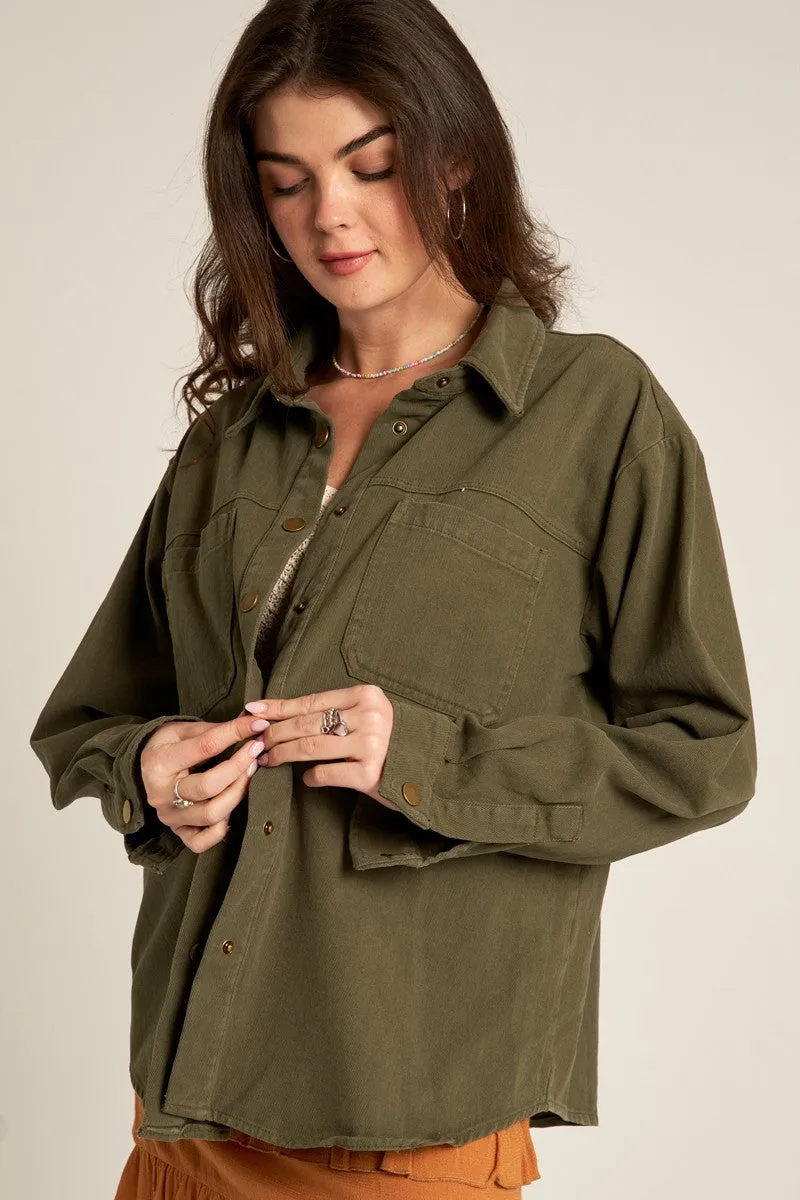 The  Ophelia Denim Shacket