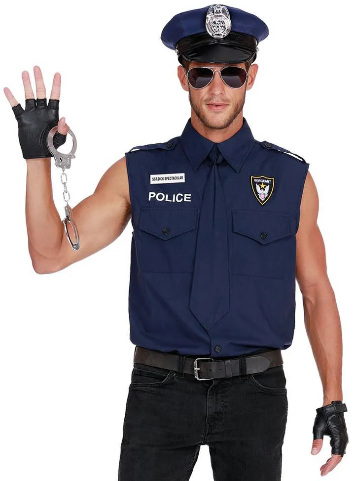 The Sargent Mens Police Officer Plus Size Costume