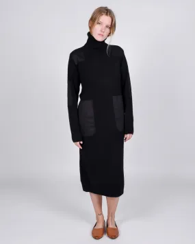 Theodore knit dress in black