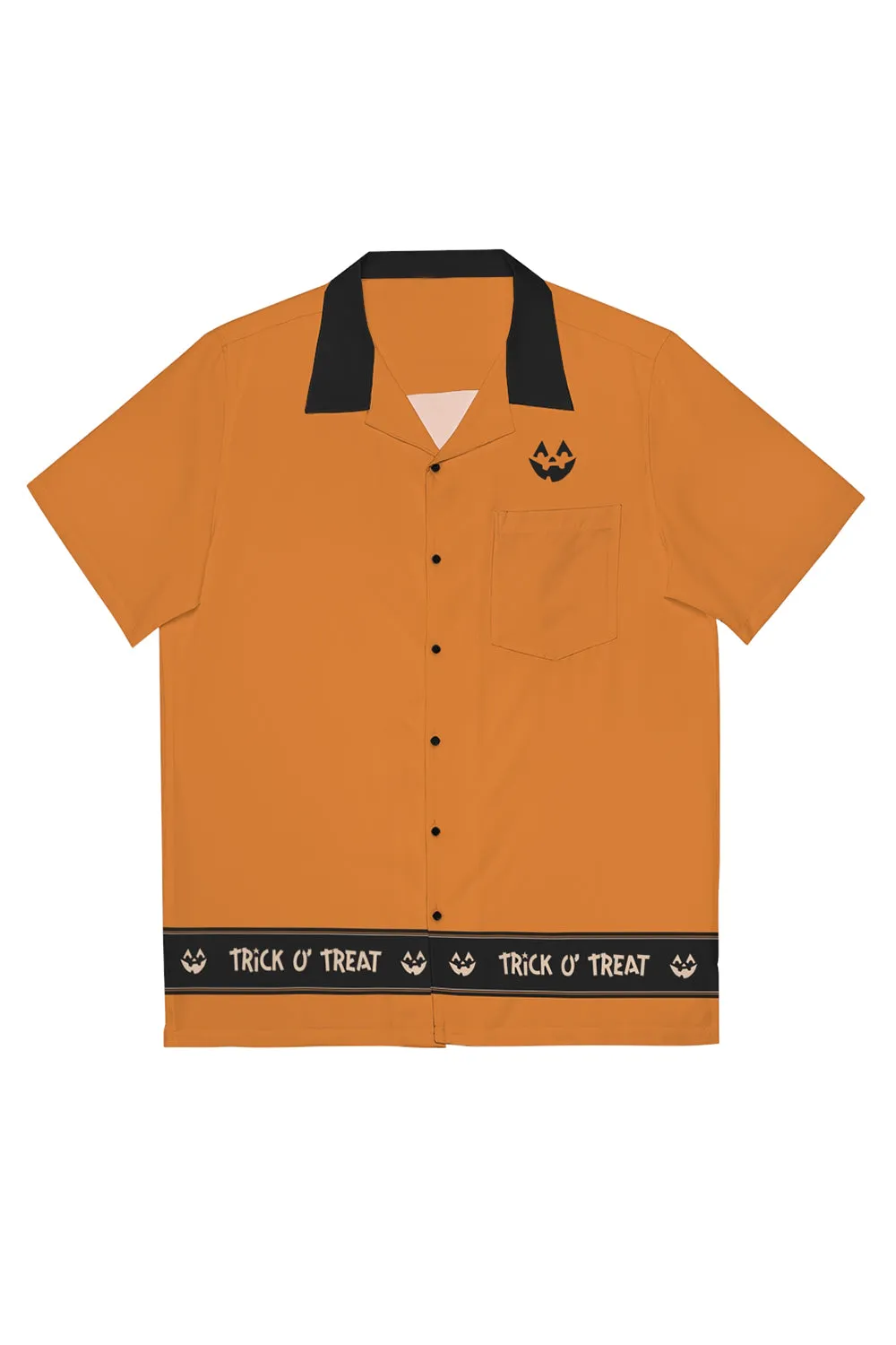 Trick O' Treat Pumpkin Button Down Shirt