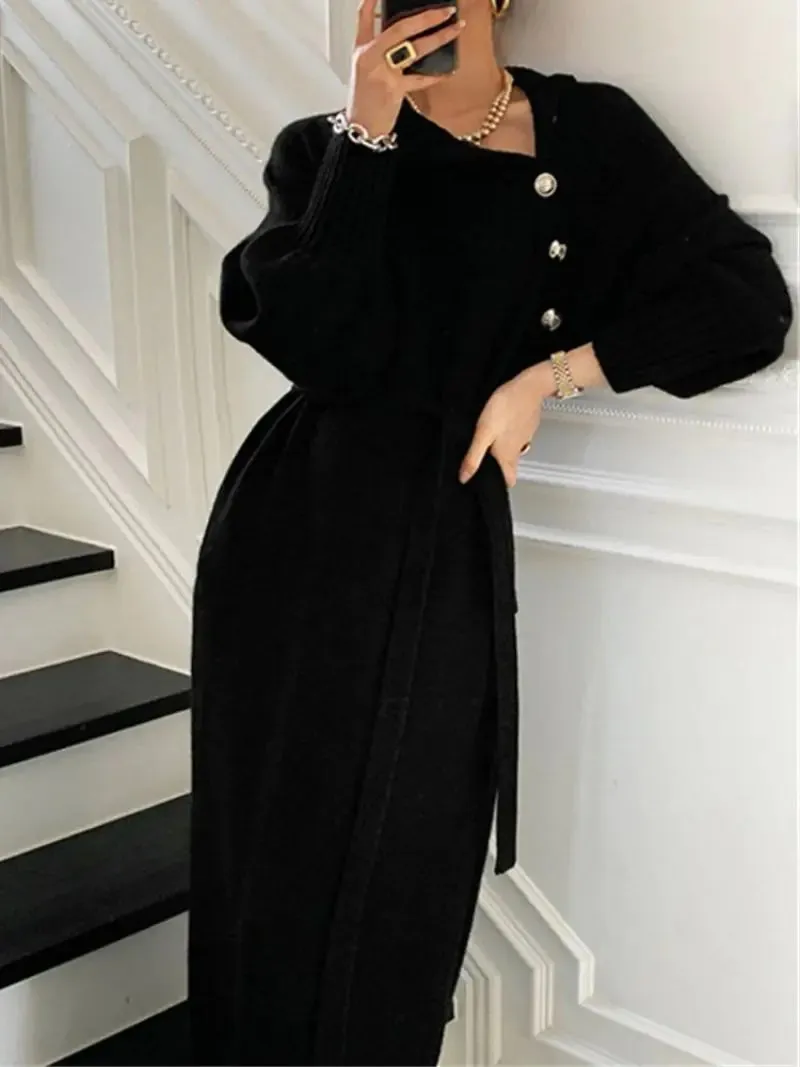 Turtleneck Knit Dress
