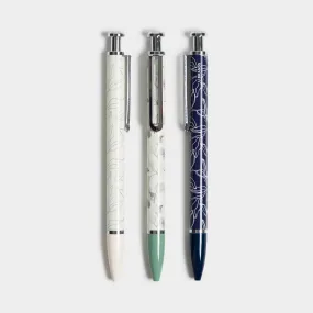 U Brands Arid Ivy Ballpoint Pens, 3 CT Assorted Colors