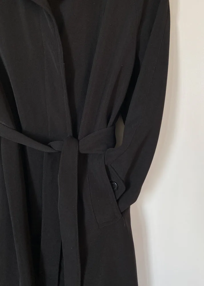 Veronica's Long Black Trenchcoat