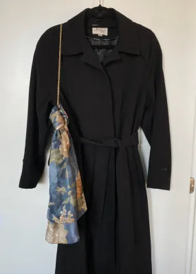 Veronica's Long Black Trenchcoat