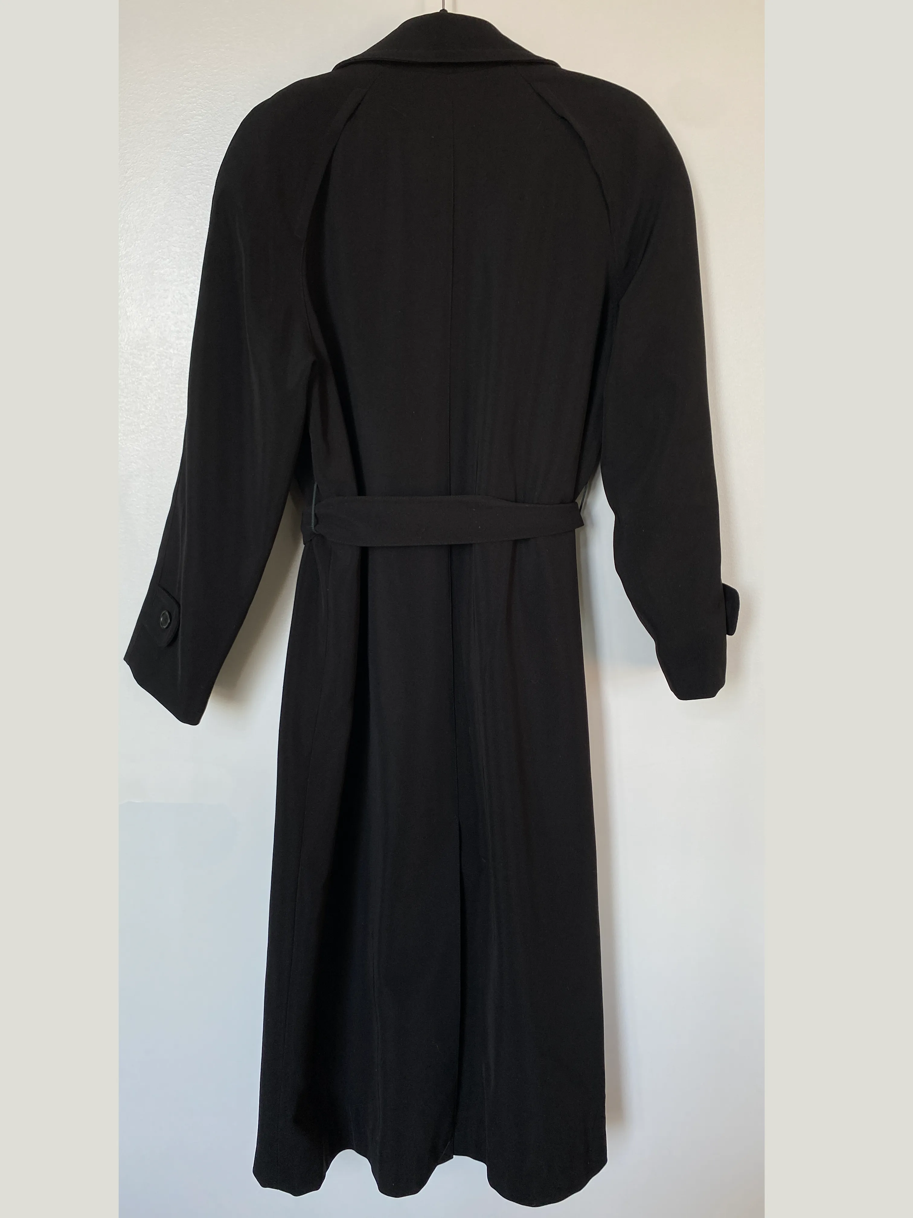 Veronica's Long Black Trenchcoat