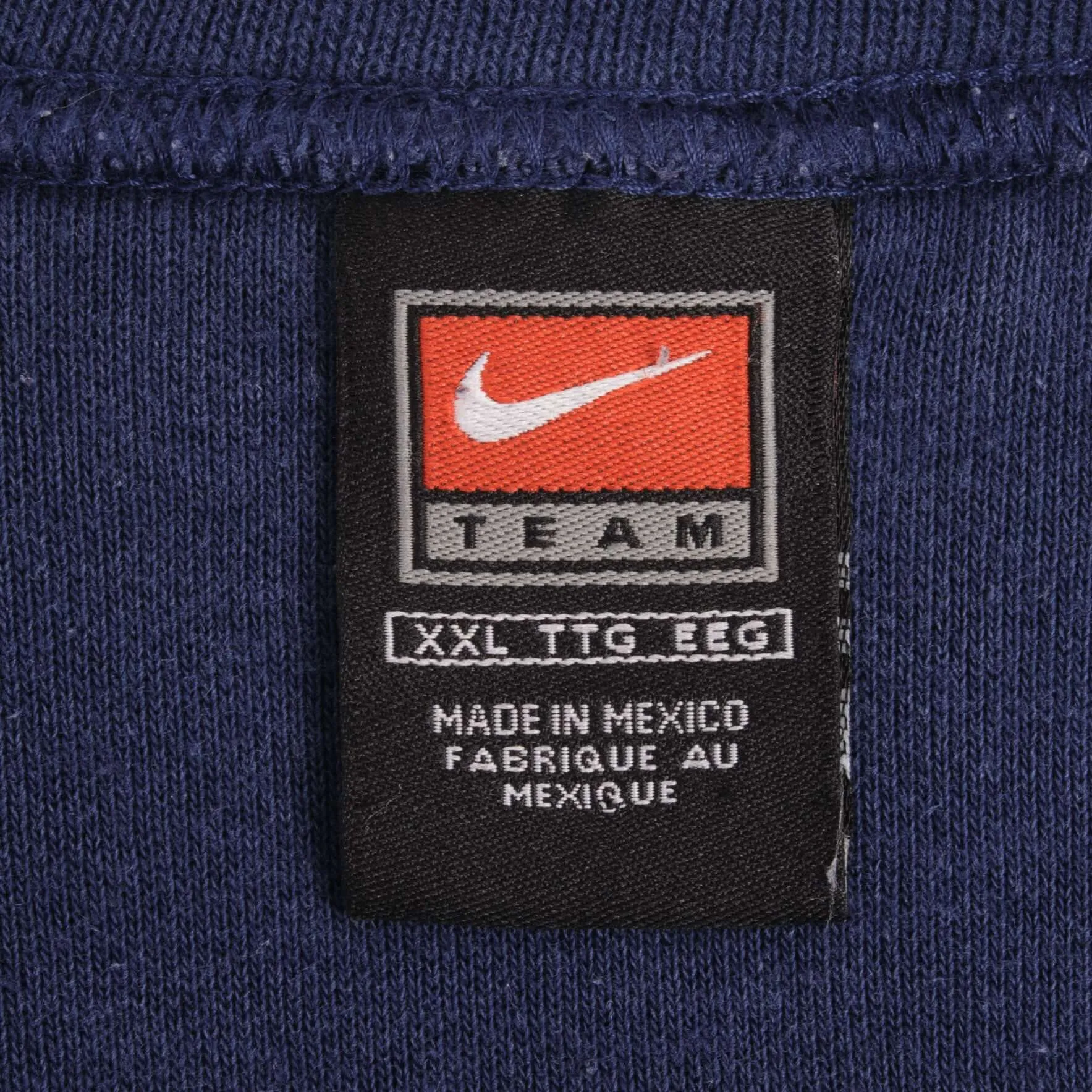 VINTAGE NIKE CLASSIC SWOOSH BLUE SWEATSHIRT 1990S SIZE 2XL