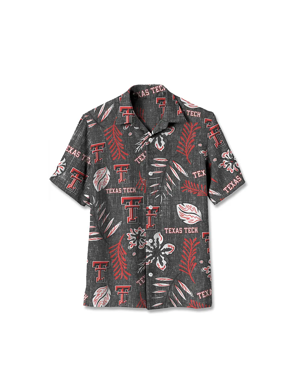 Wes & Willy Texas Tech Double T "Vintage Floral" YOUTH Button Up Dress Shirt