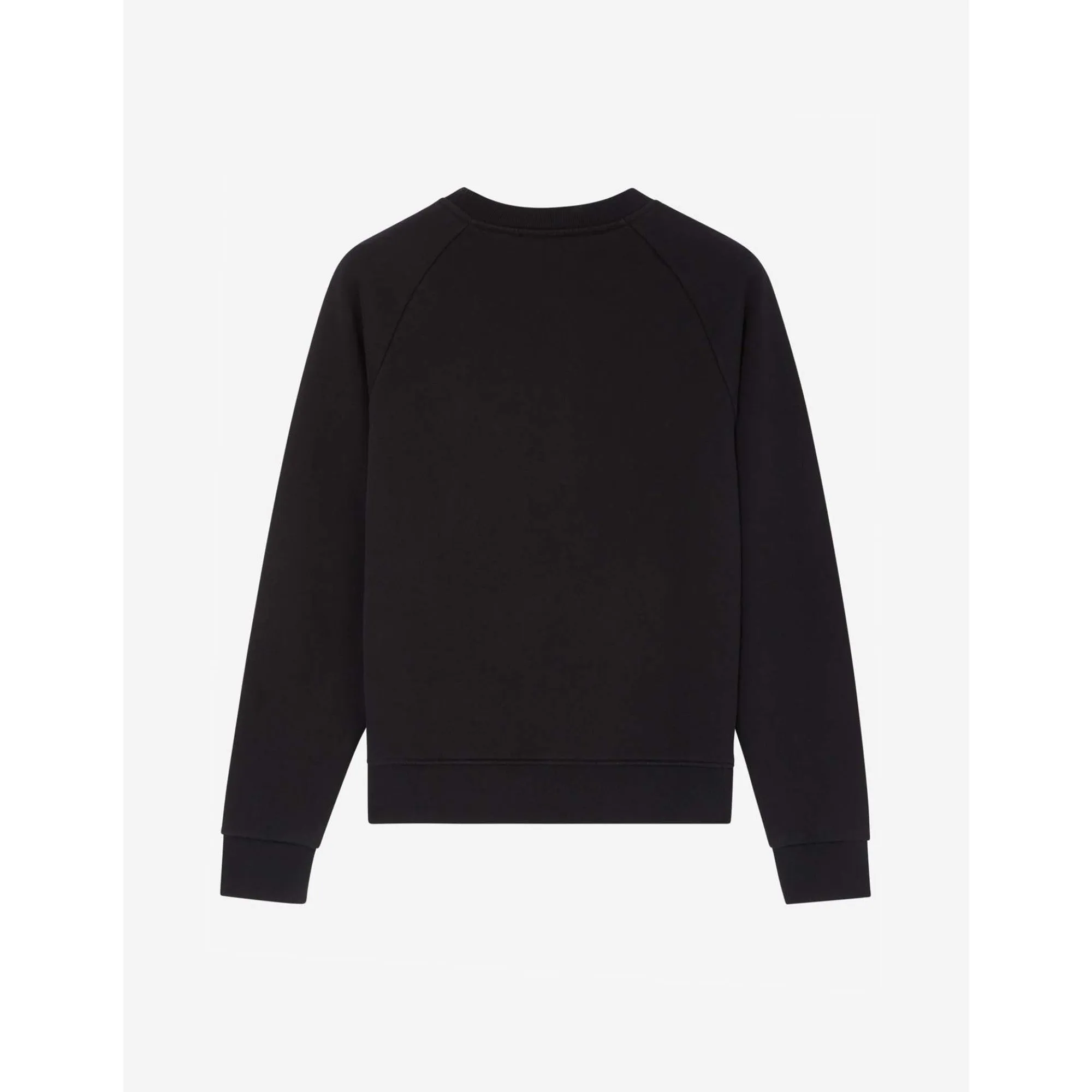 Women Fox Head Patch Adjusted Sweatshirt - Black