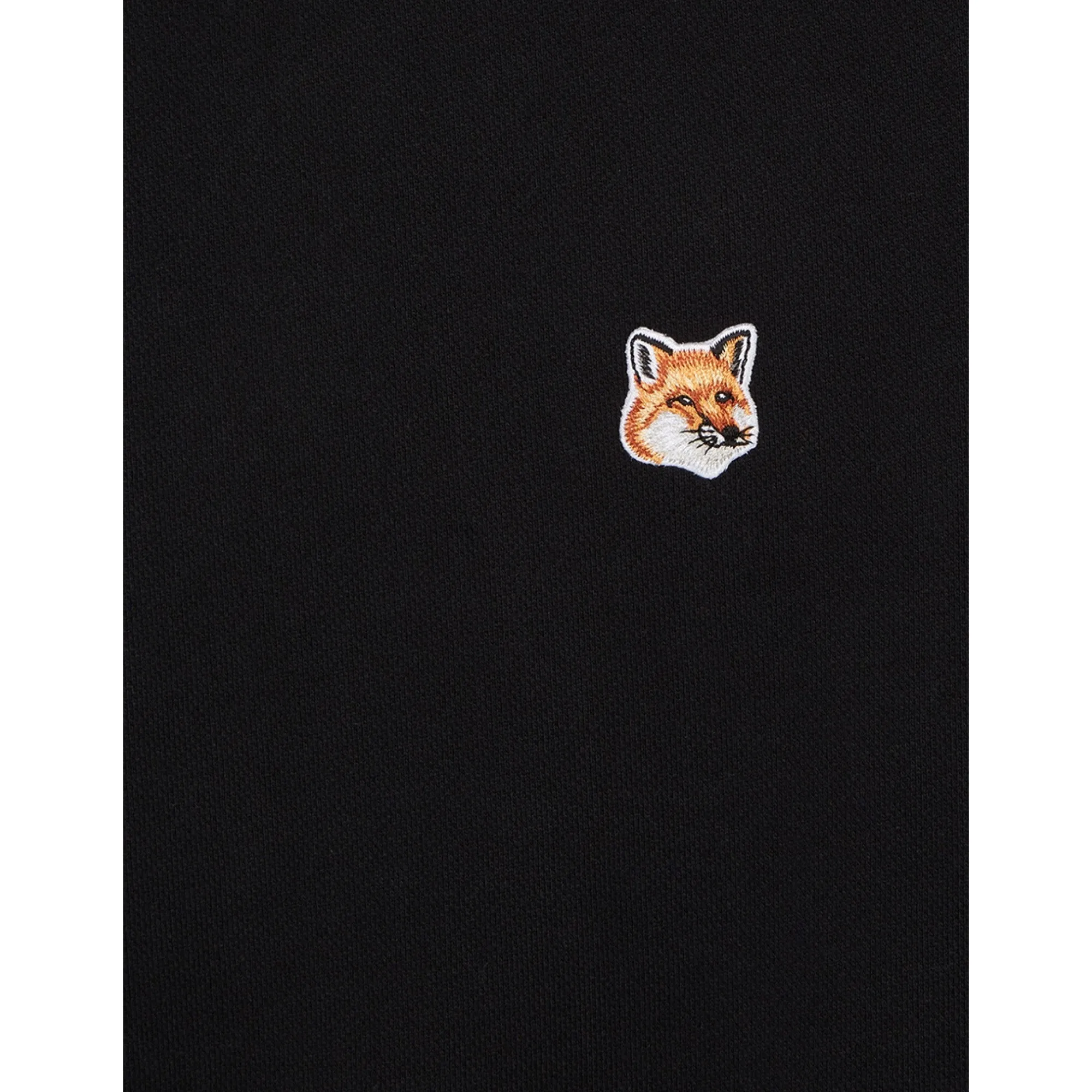 Women Fox Head Patch Adjusted Sweatshirt - Black