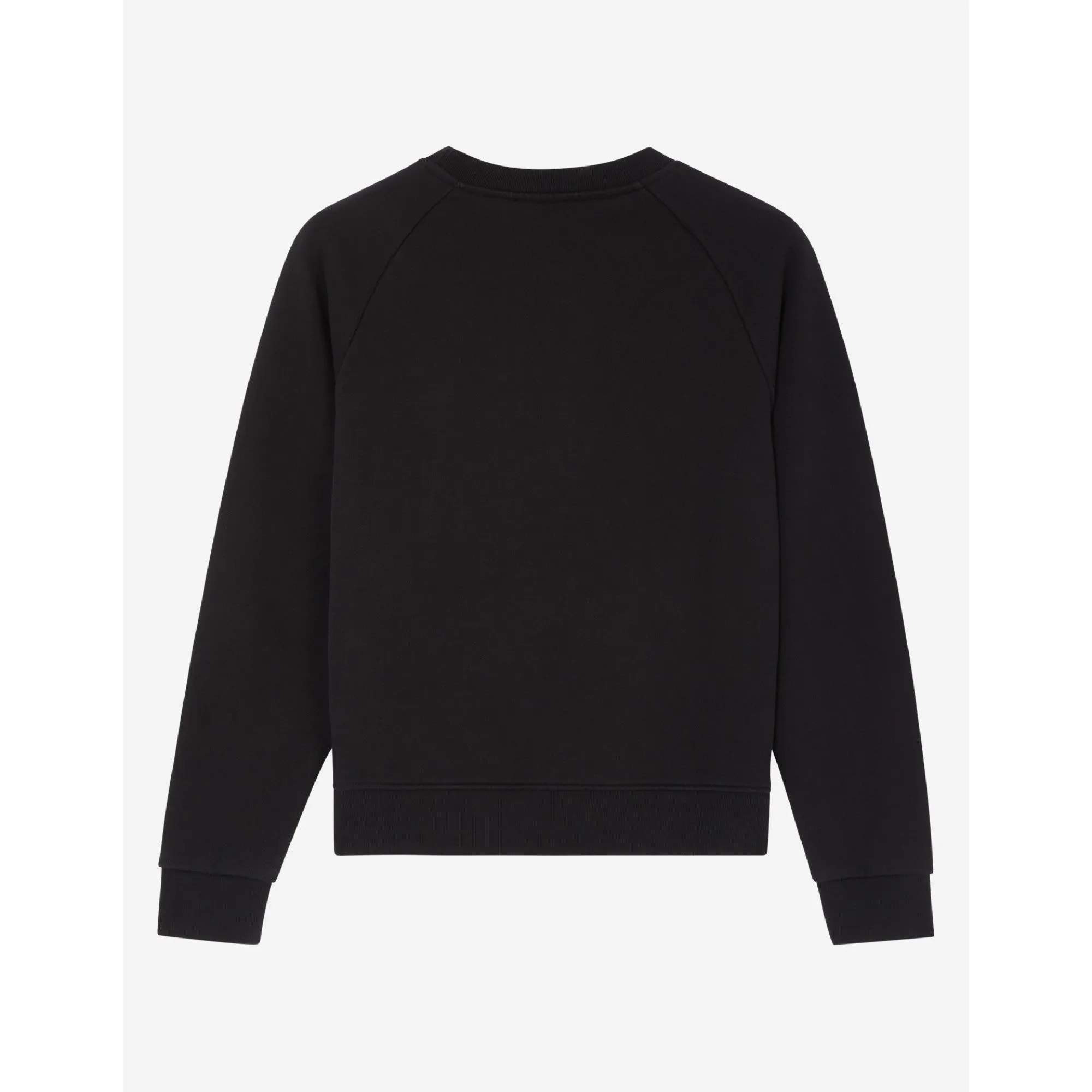 Women Fox Head Patch Adjusted Sweatshirt - Black