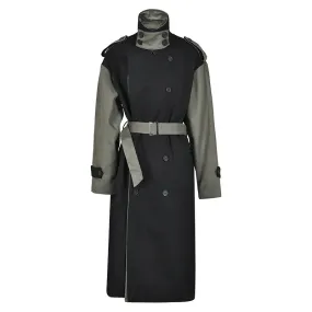 Women Retro Casual Long Trench Coat