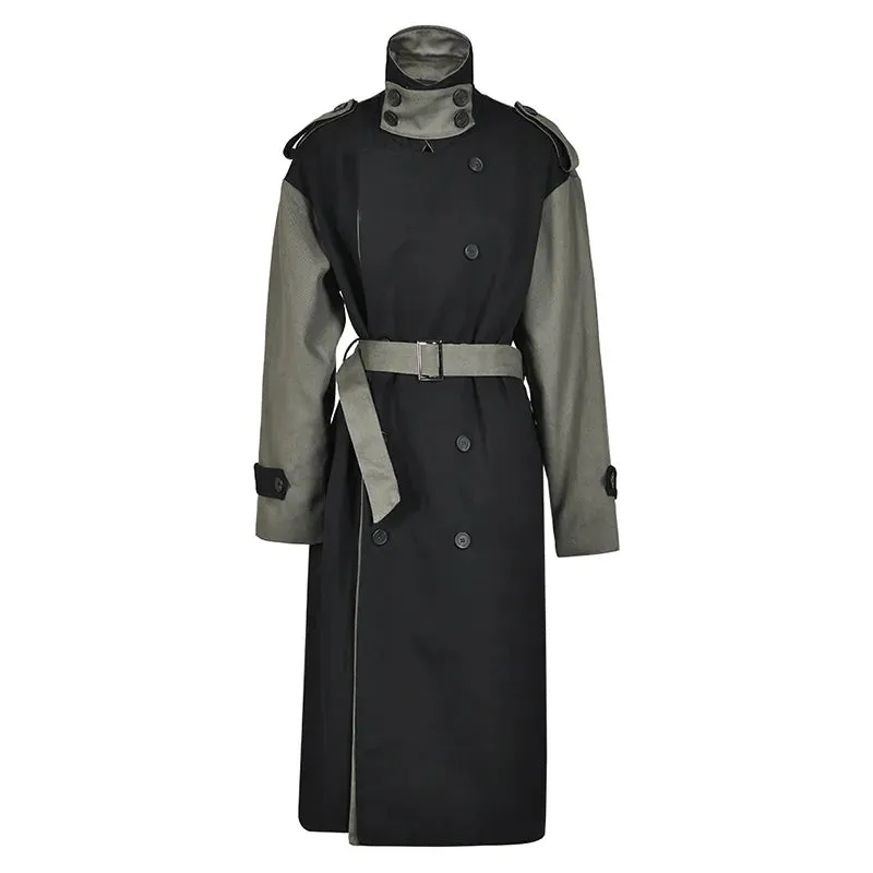 Women Retro Casual Long Trench Coat