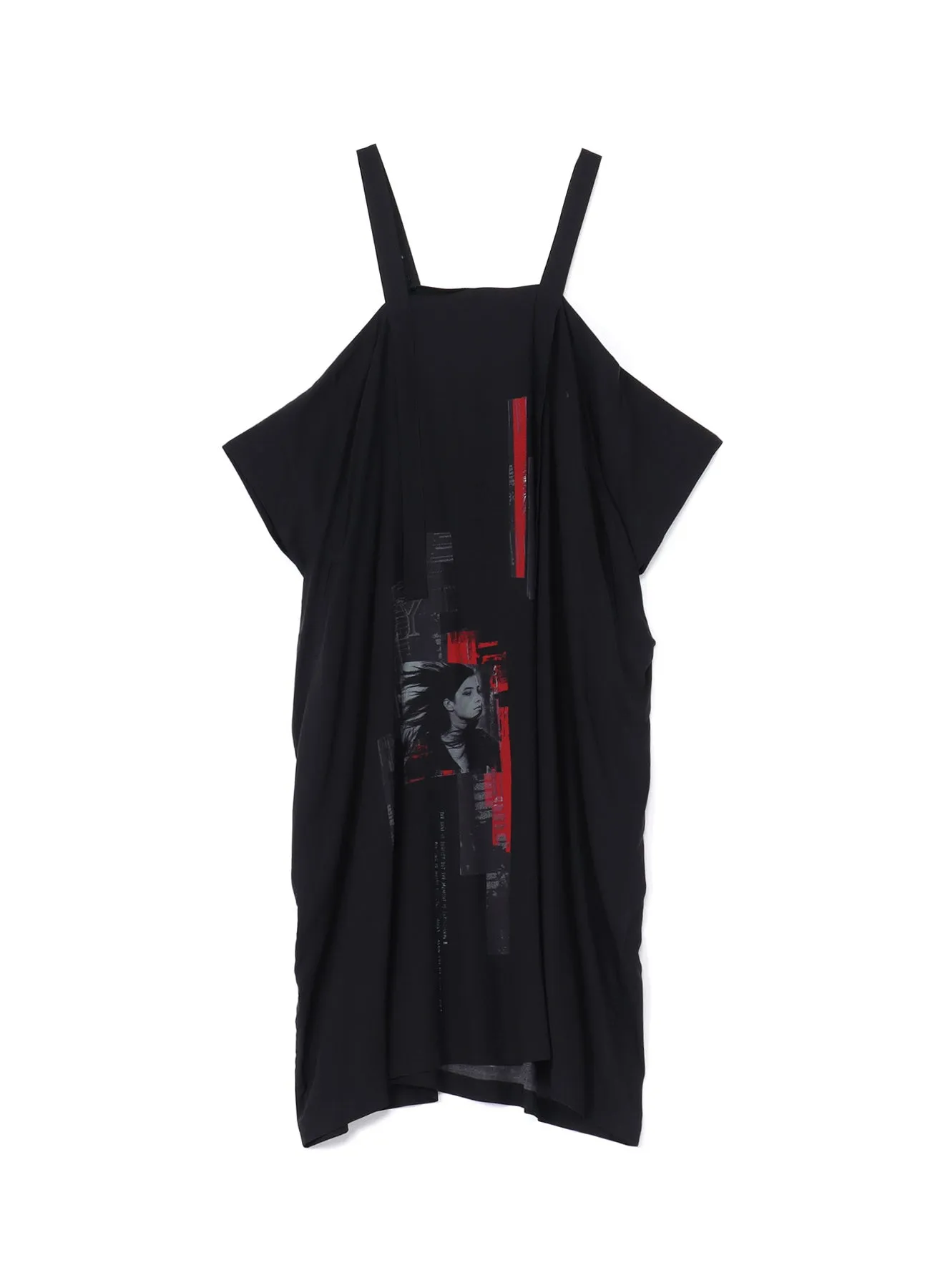 Y's × MAX VADUKUL SHOULDER STRAP SQUARE DRESS
