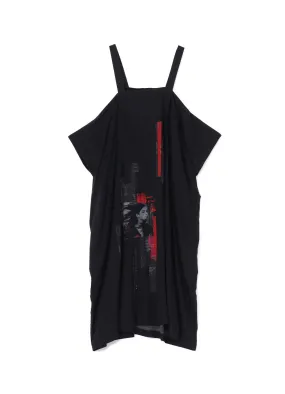 Y's × MAX VADUKUL SHOULDER STRAP SQUARE DRESS