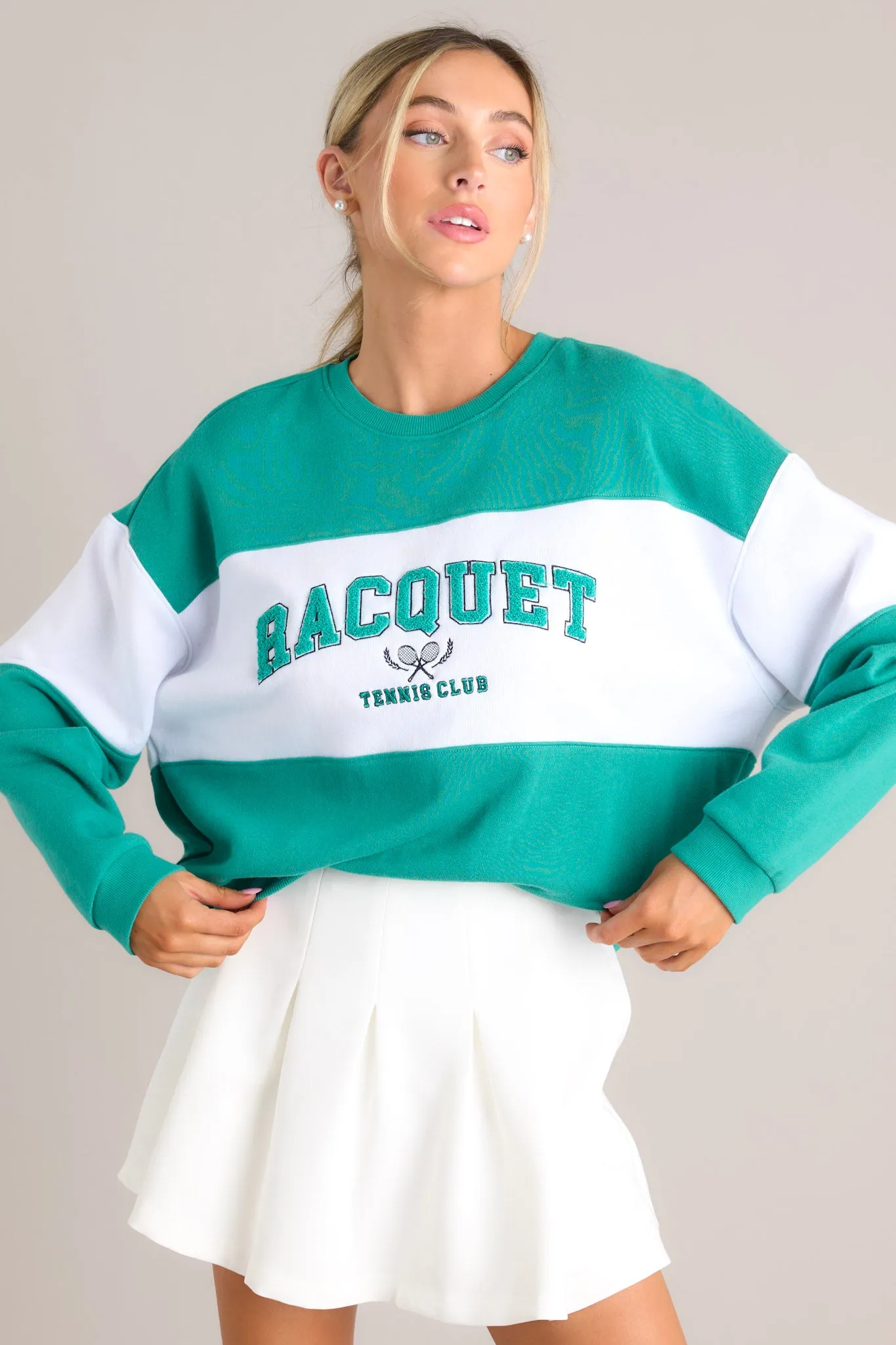 Z-Supply Racquet Team Green Sweatshirt