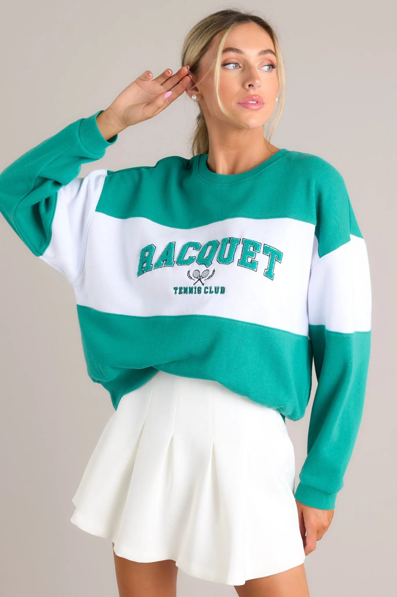 Z-Supply Racquet Team Green Sweatshirt