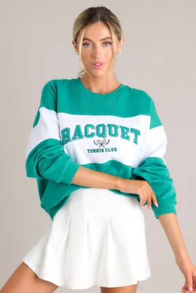 Z-Supply Racquet Team Green Sweatshirt
