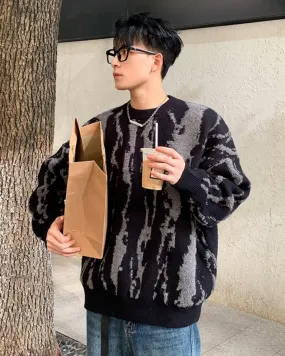 ZEBRA PRINT PULLOVER PLT0007